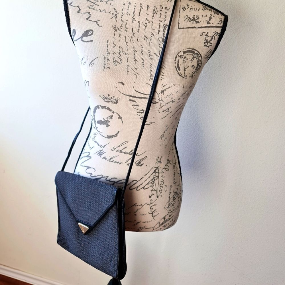 YSL TWEED CROSSBODY BAG BLACK